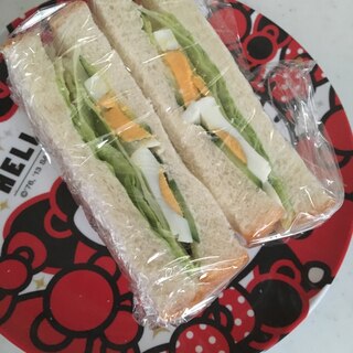 シンプル♪シンプル♪食パンで☆ゆで卵サンドイッチ☆